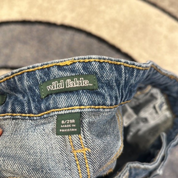 WILD FABLE, HIGHEST RISE BAGGY JEAN, S: 8/29R, BLUE - Picture 3 of 6